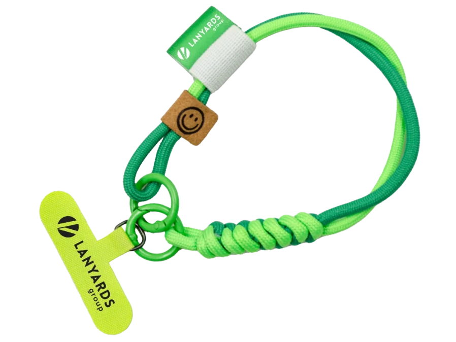 Smycz pleciona paracord krótka cienka