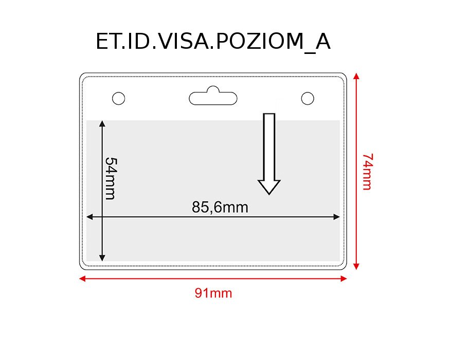 Etui na identyfikator VISA