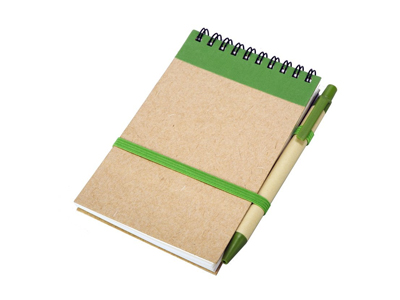 Notes Eko gładki z długopisem